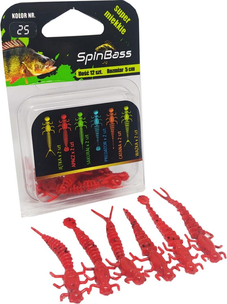 Robaki Spinbass przynęta na okonie, klenie, pstrągi, szczupaki zawodnicze